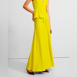 NWT THEORY Lime Asymmetric Drape Silk Skirt Size 2 Org $395 Make an offer